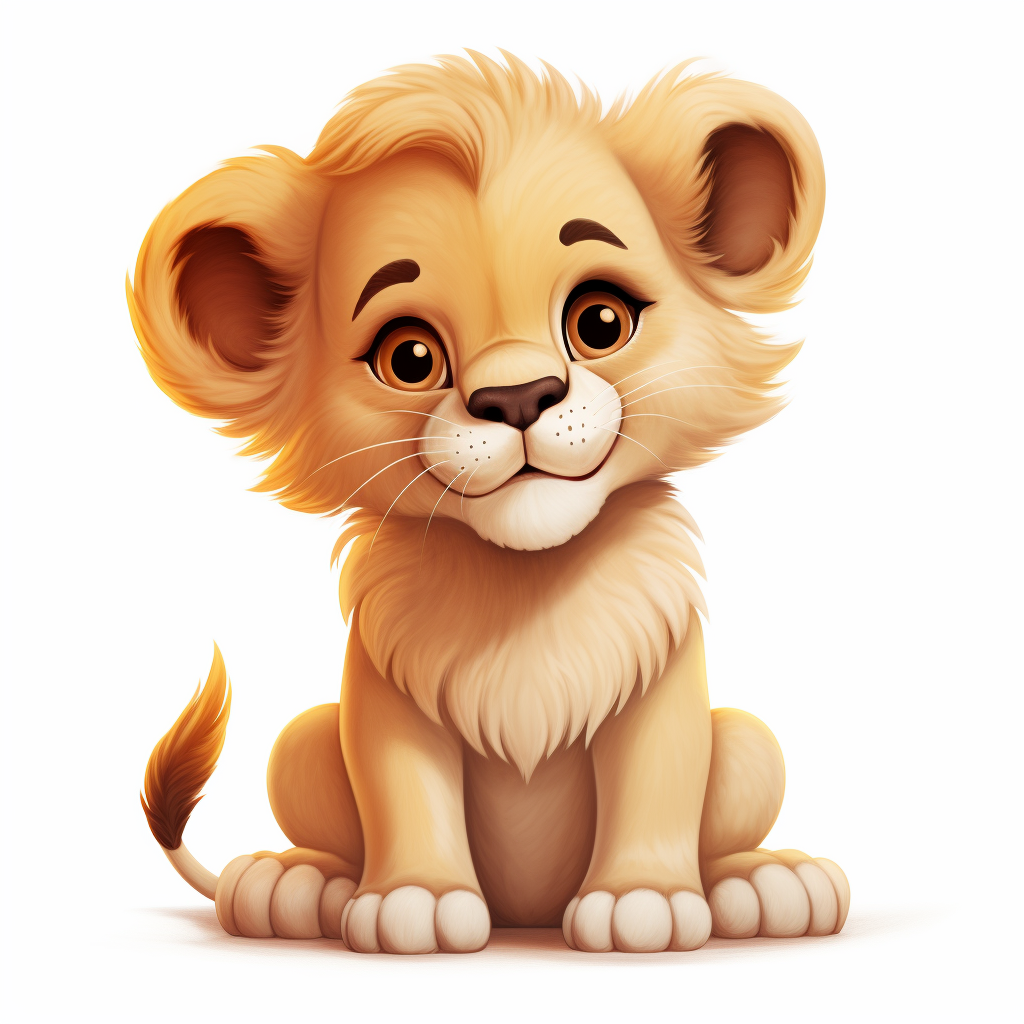 Toy lion clipart for babies