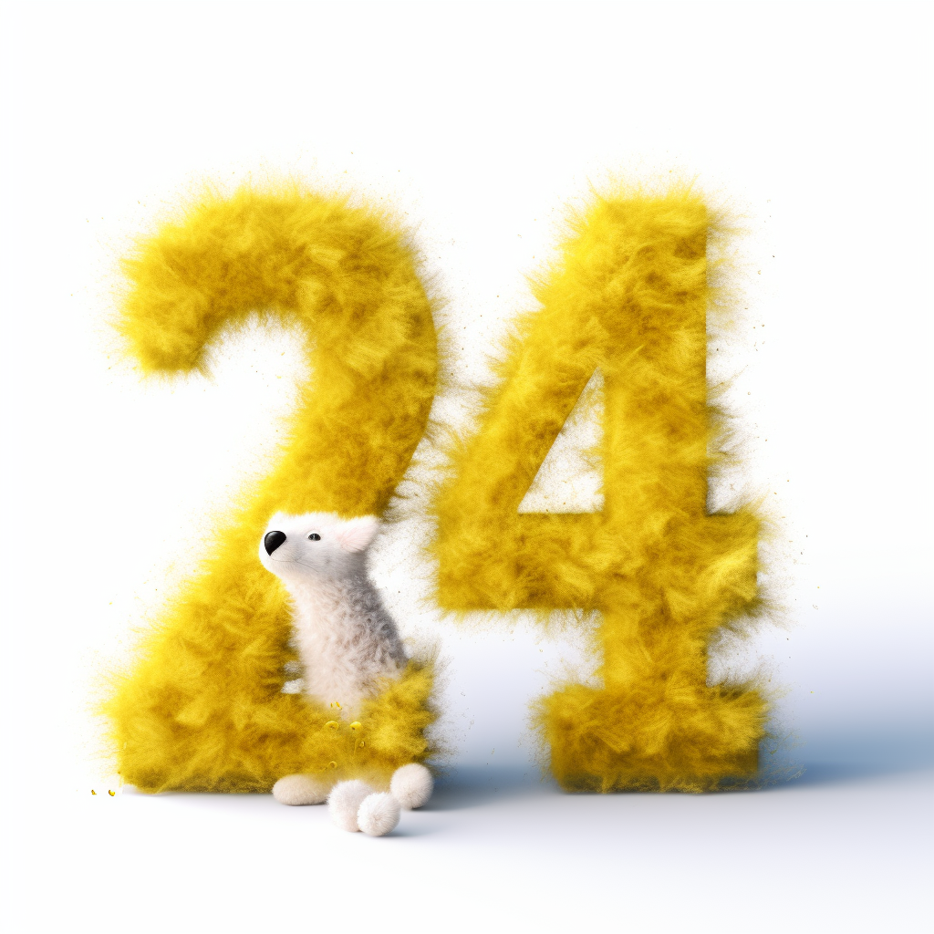 Cute Yellow Fur 2024 Text