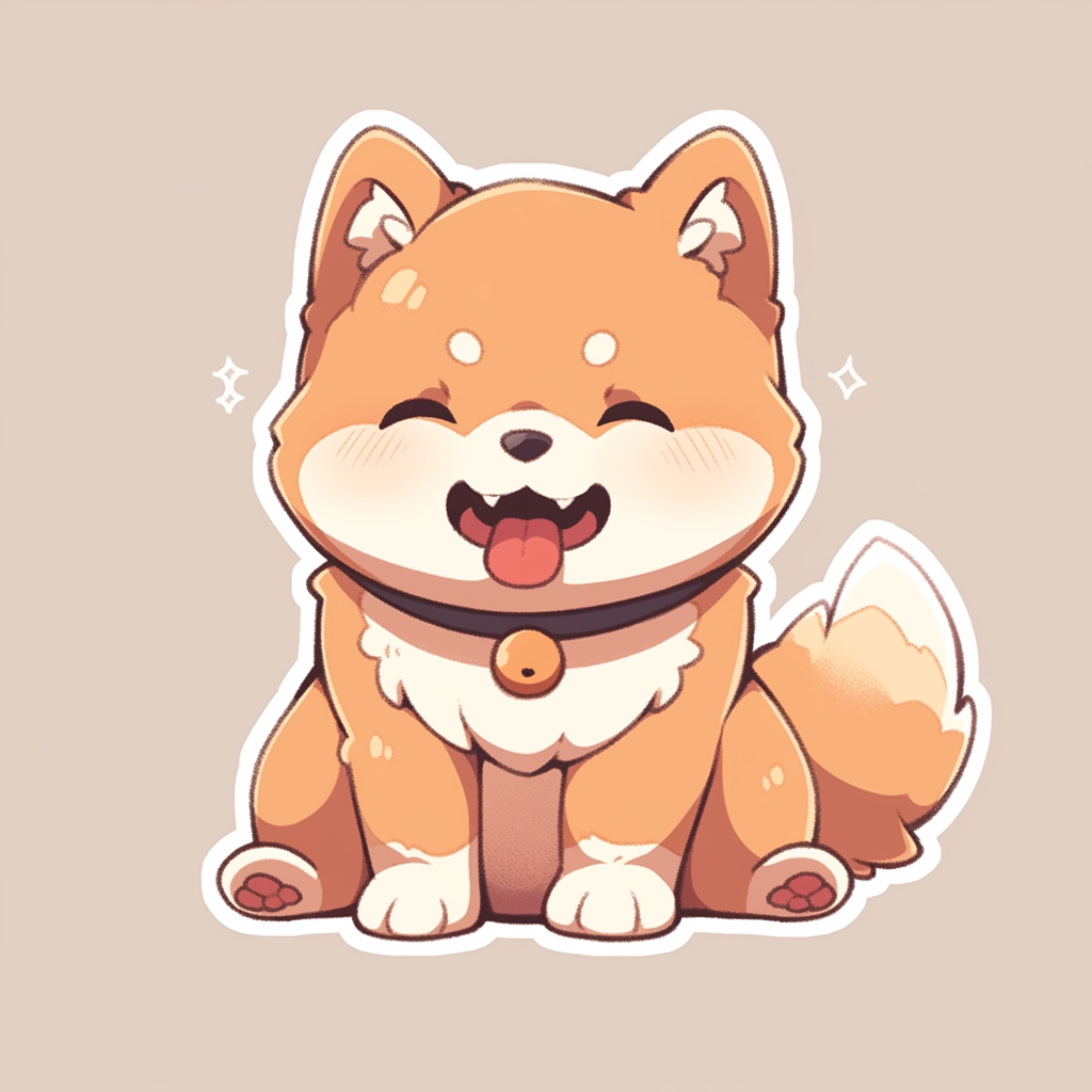 Cute Shiba Die-Cut Sticker