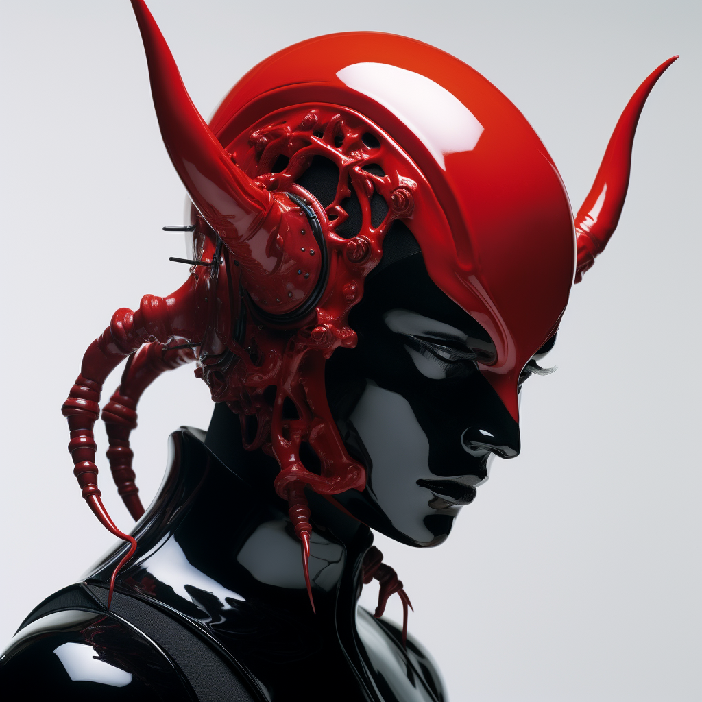 Sleek cyber devil image