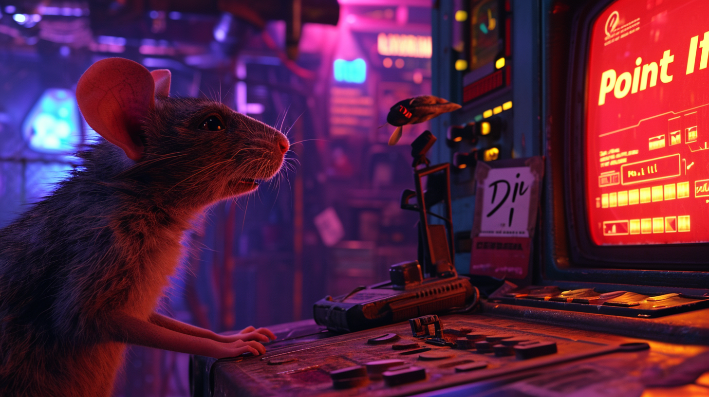 Cybernetic rat calibrating directional antenna