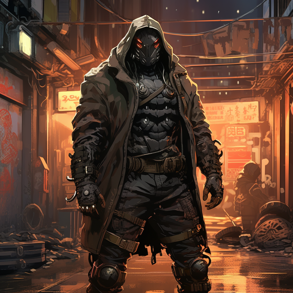 DC Comics Cyberpunk Bane in Futuristic Gotham