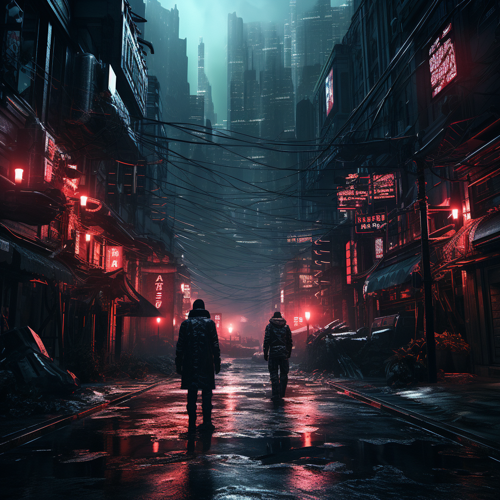 Cyberpunk Epic Scene Photo