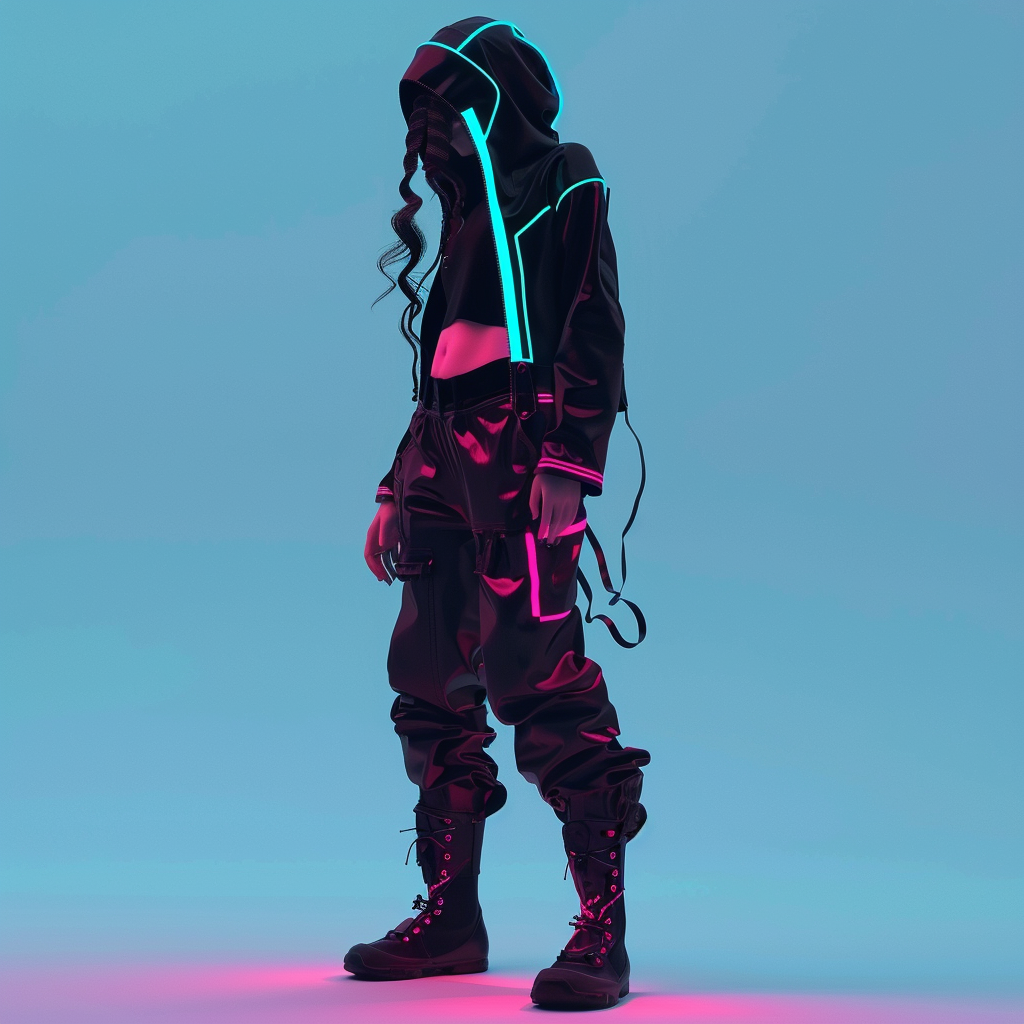 Cyberpunk fashion design clothing outfit