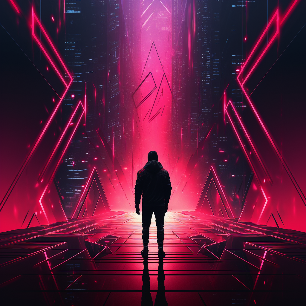 Cyberpunk Simplistic Design Background