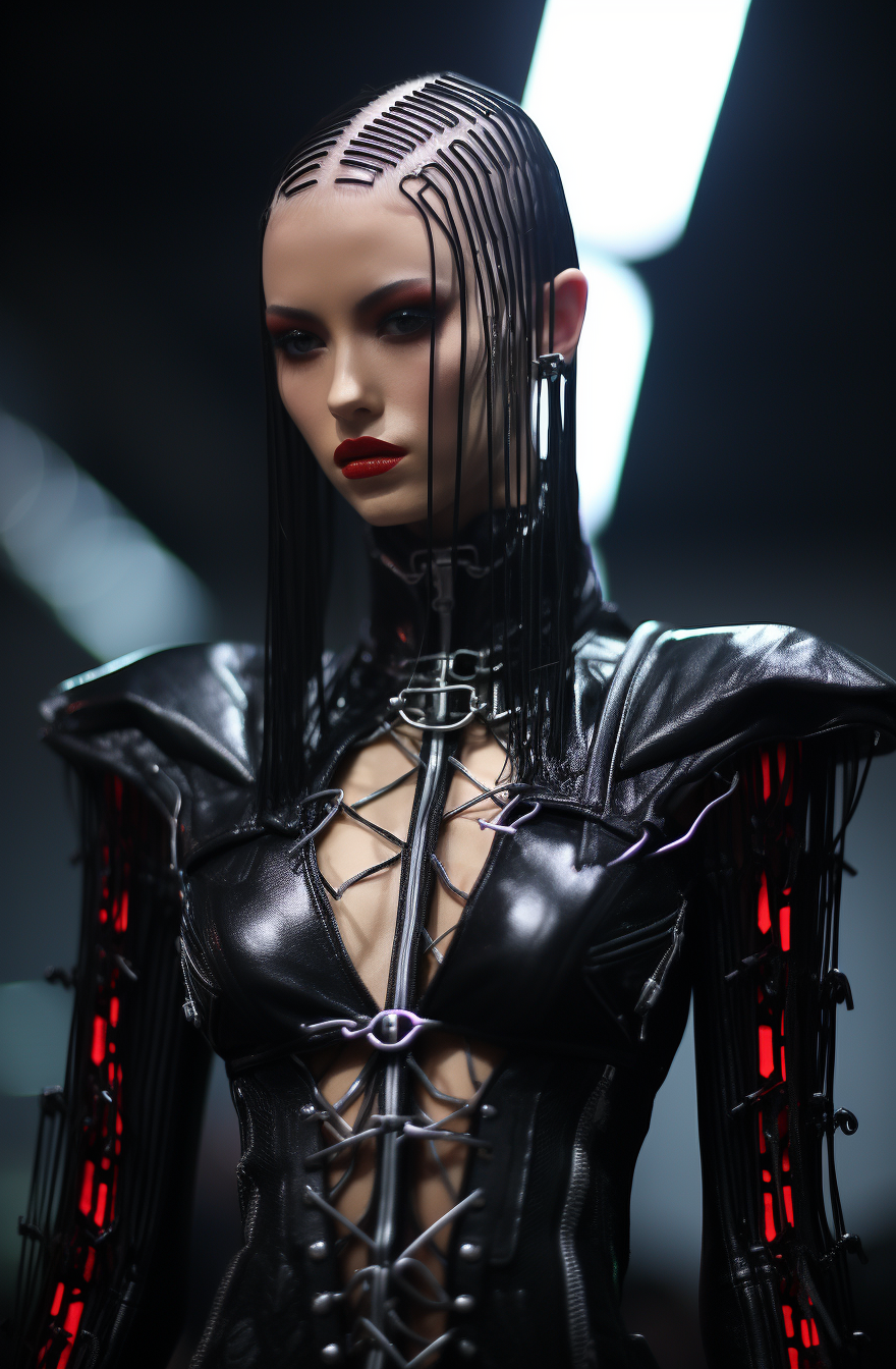 Cyberpunk star gazer fashion show