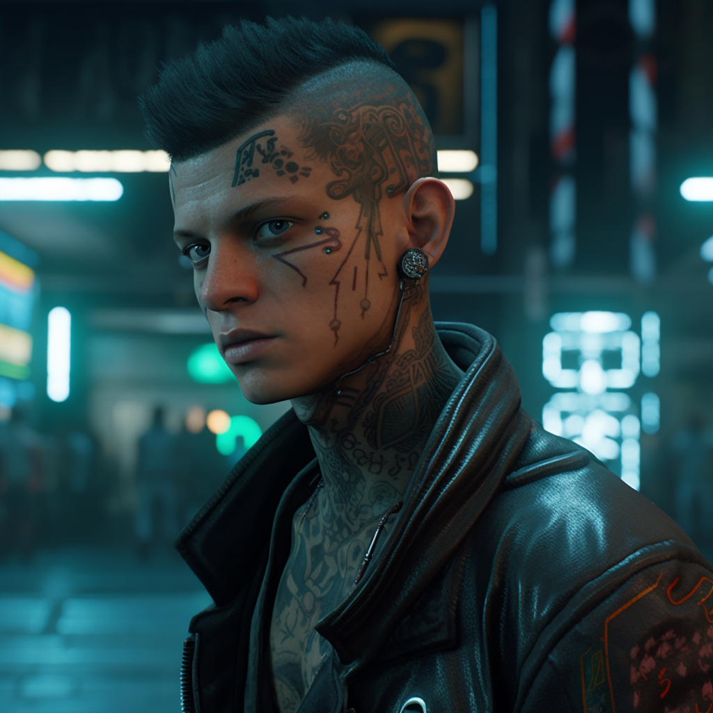 Stunning Cyberpunk Ultra HD Hyperrealistic Cinematic