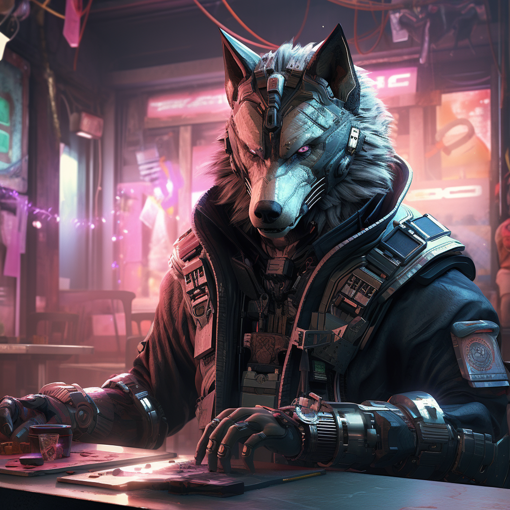 Cyberpunk Werewolf Picture