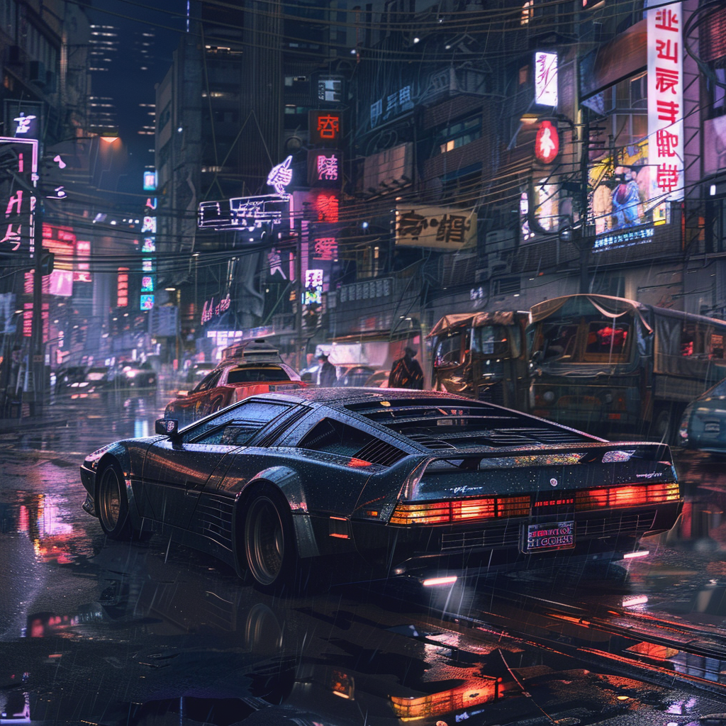 Cyberpunk Car Service Artwork