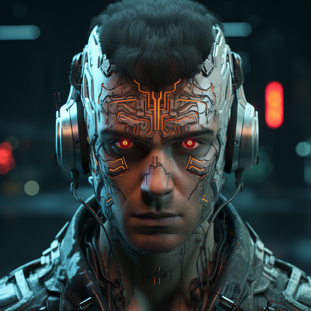 Cyberpunk Face Templates with High Quality Details