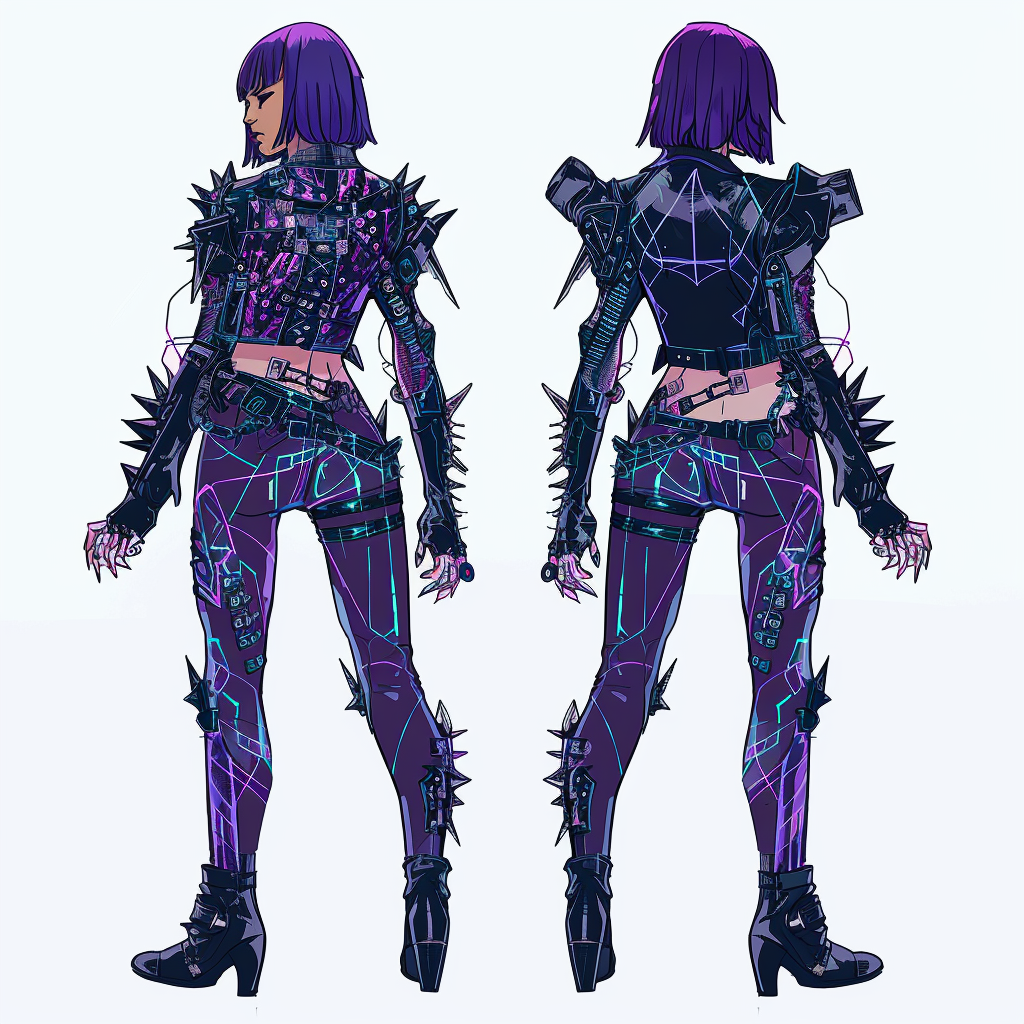 Female Cyberpunk Character Design