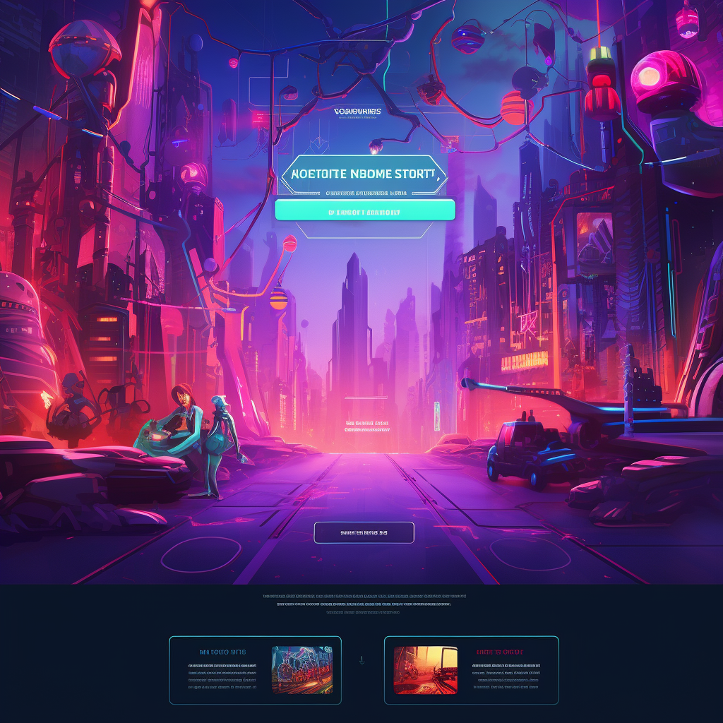 Cyberpunk Neon Data Stream Community