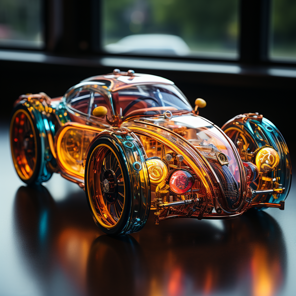 Stunning Cybertronic Robotic Car with Steampunk Vibes