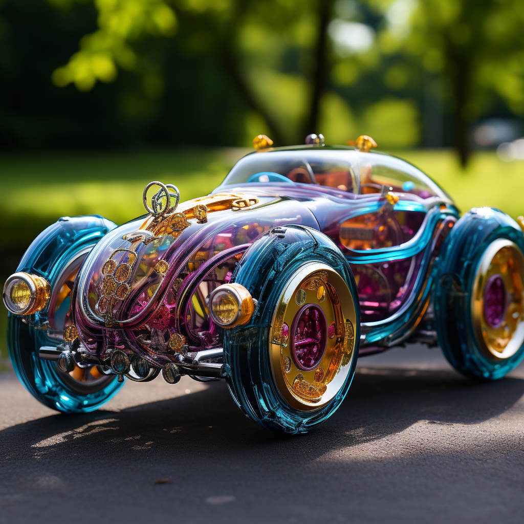 Beautiful Cybertronic Robotic Car Super Chrome