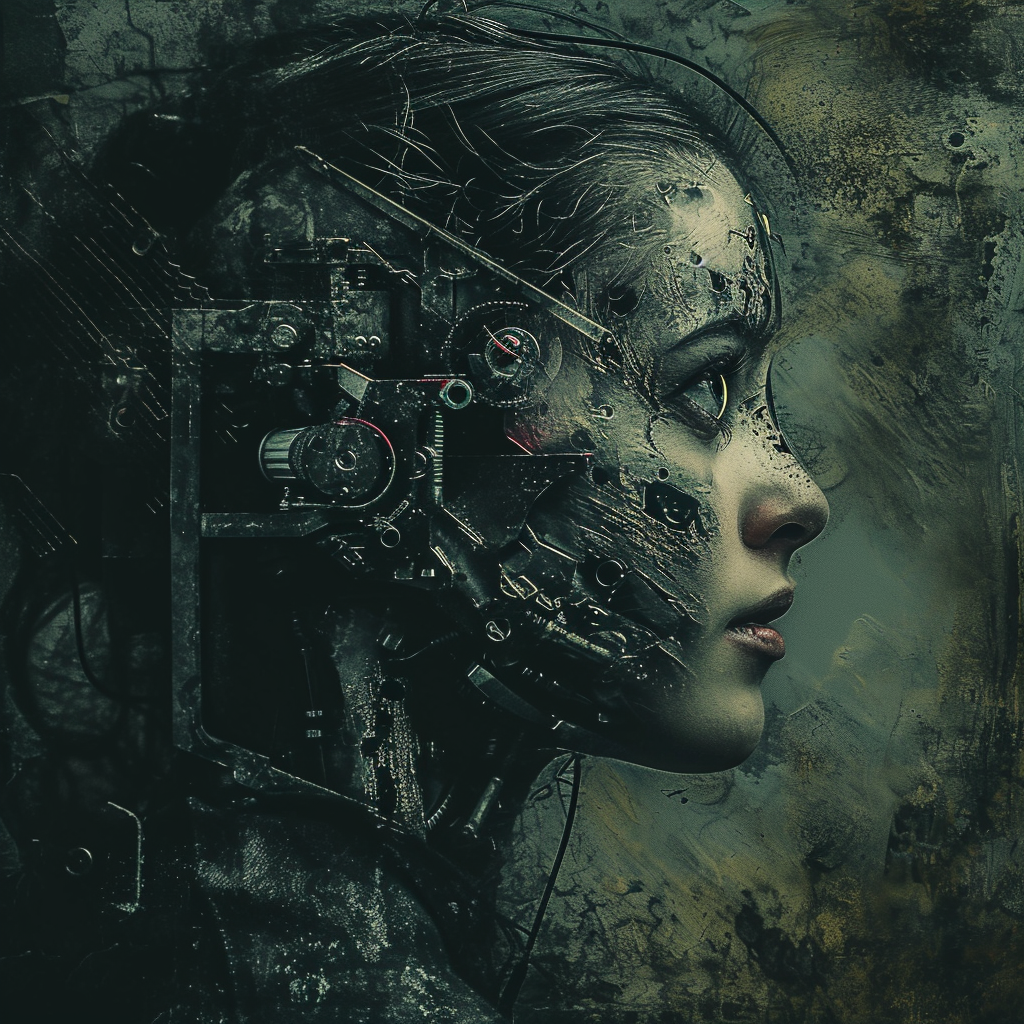 Cyborg Woman with Biomechanical Mutations Picture