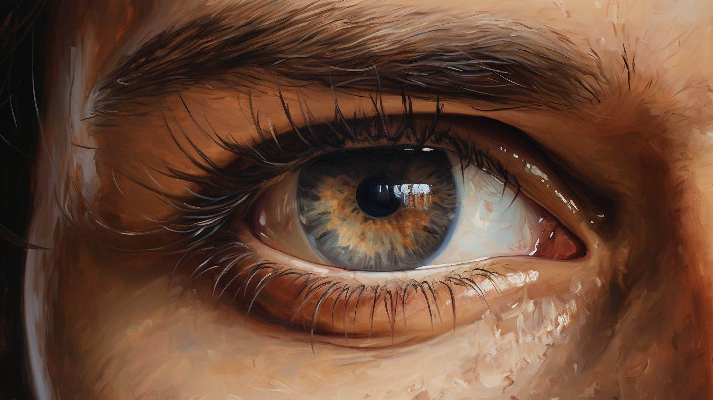 Highly detailed Cyclope Brontes oil painting