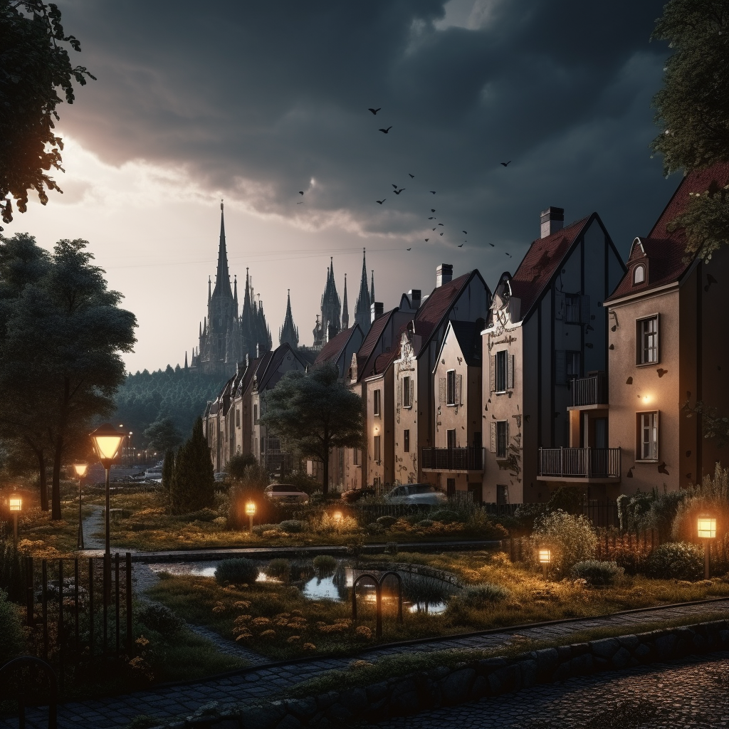 Stunning Czech Gothic Housing Estate Image