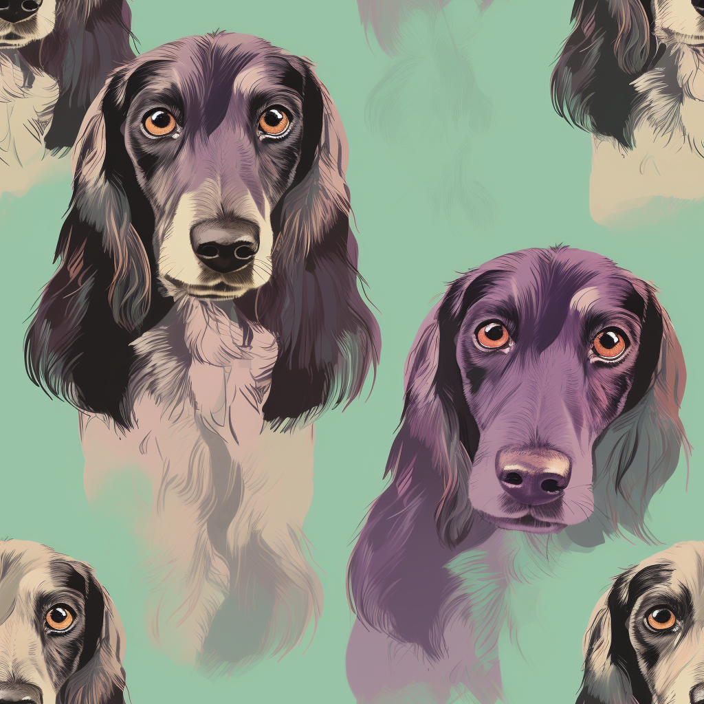 Dachshund face isolated art sketch