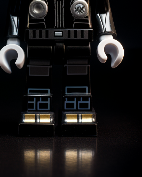 Daft Punk Lego Robots in Formation