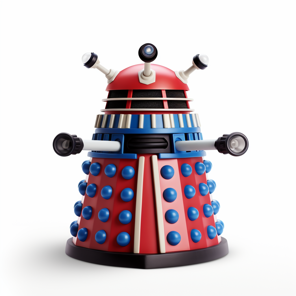 Dalek celebrating birthday clipart