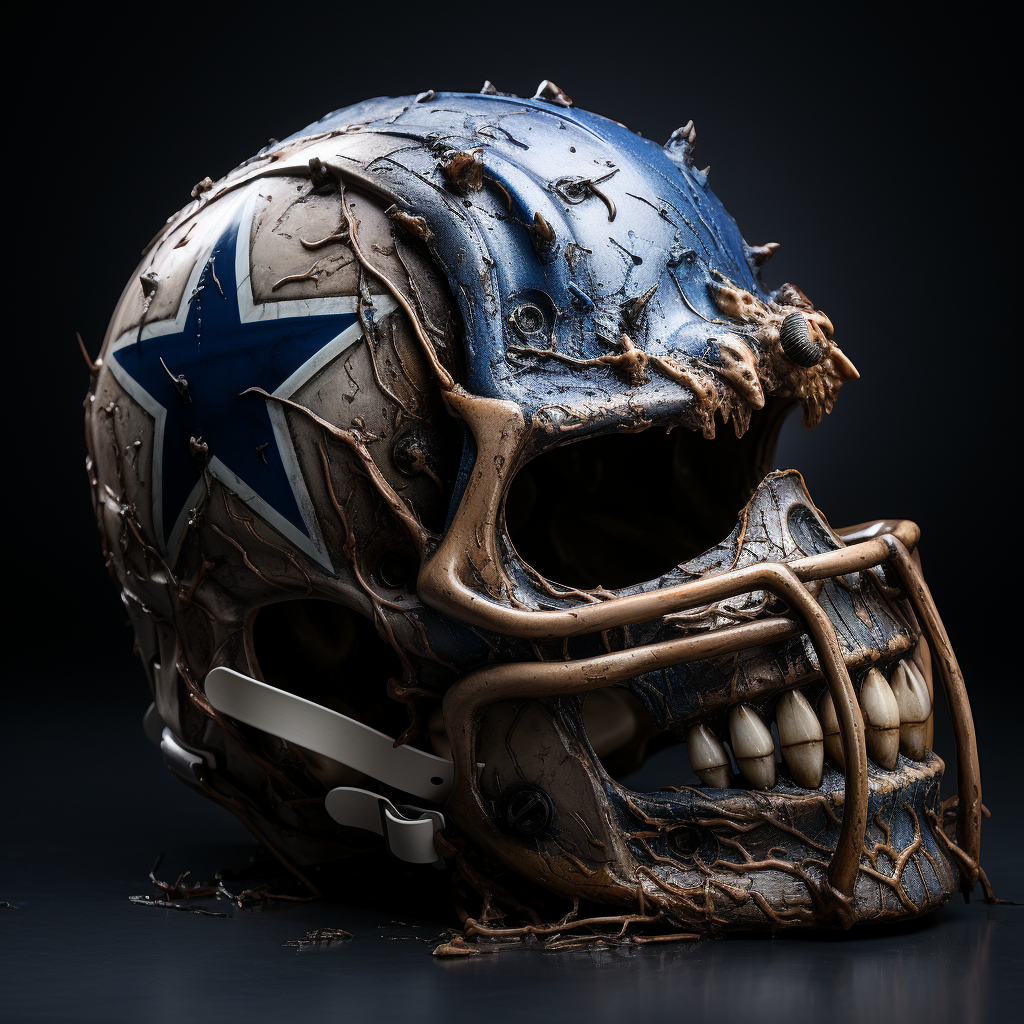 Dallas Cowboy Halloween Inspired Helmet