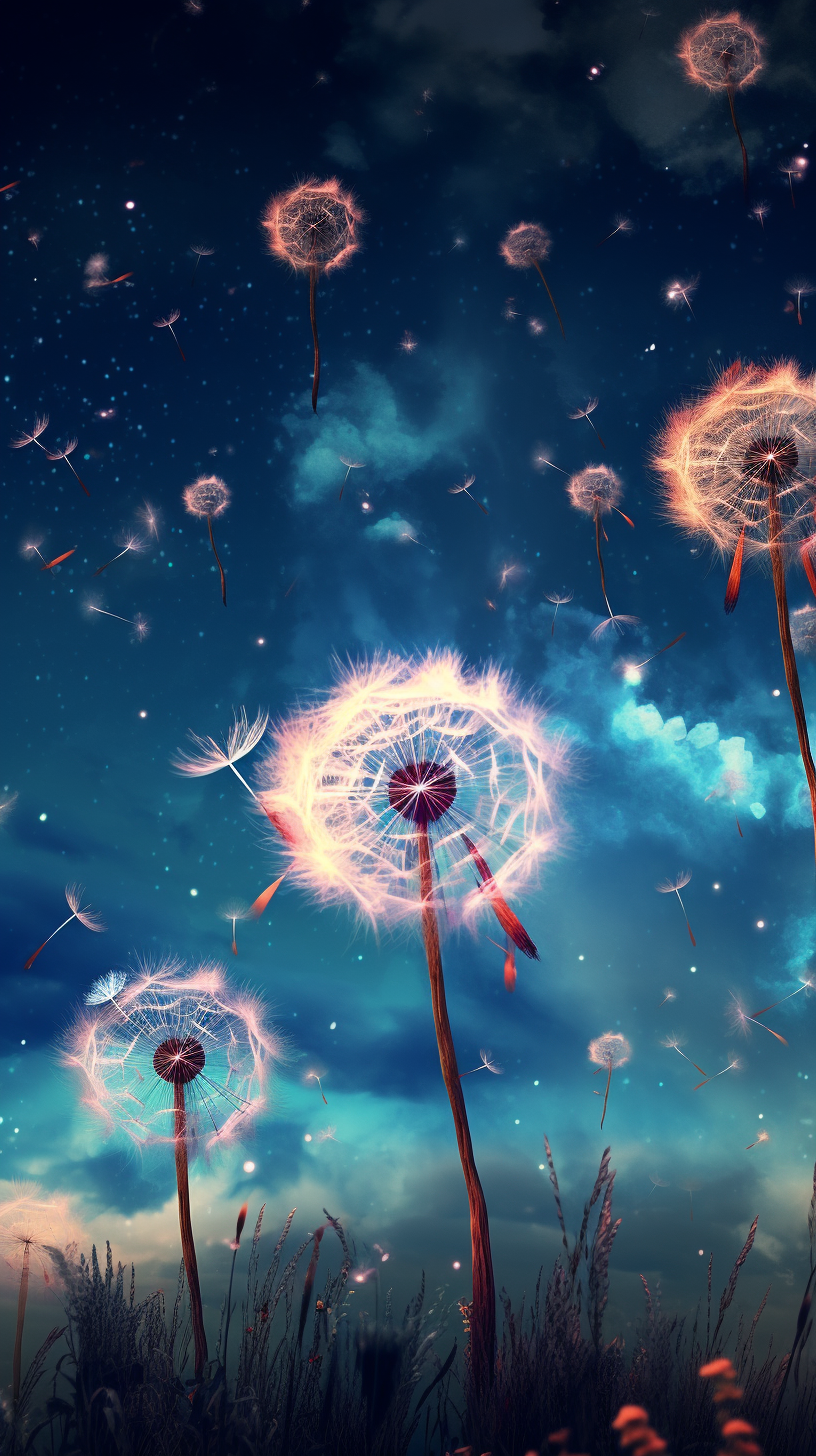 Dandelions in Galaxy Flight