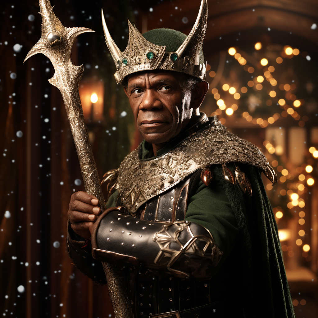 Danny Glover Elf with Rapier Sword and Shield