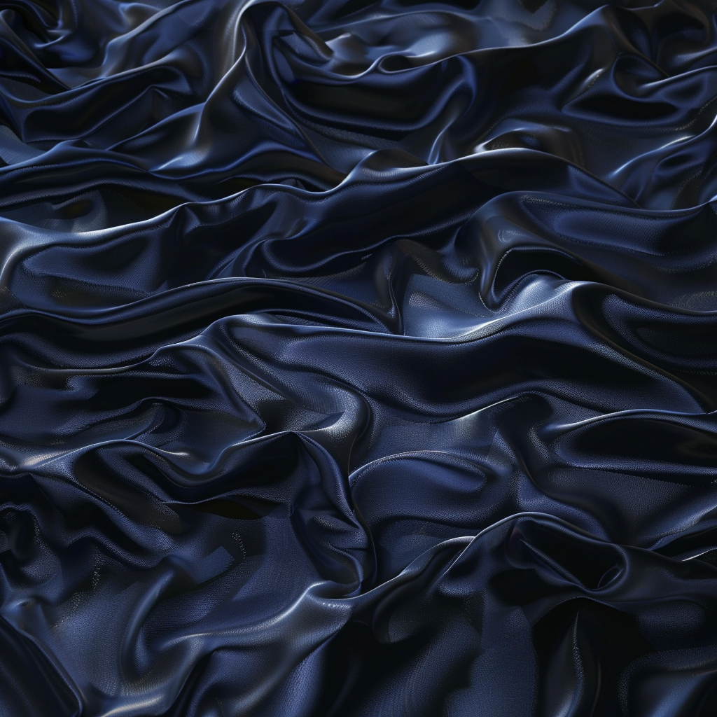 Dark Blue Flag Ripples Close