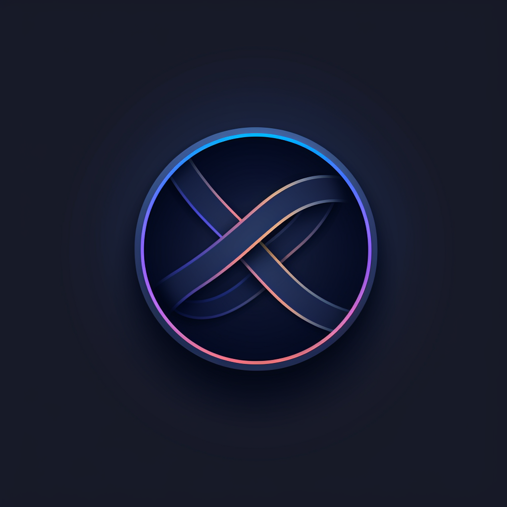 Dark blue flat logo with Instant Search