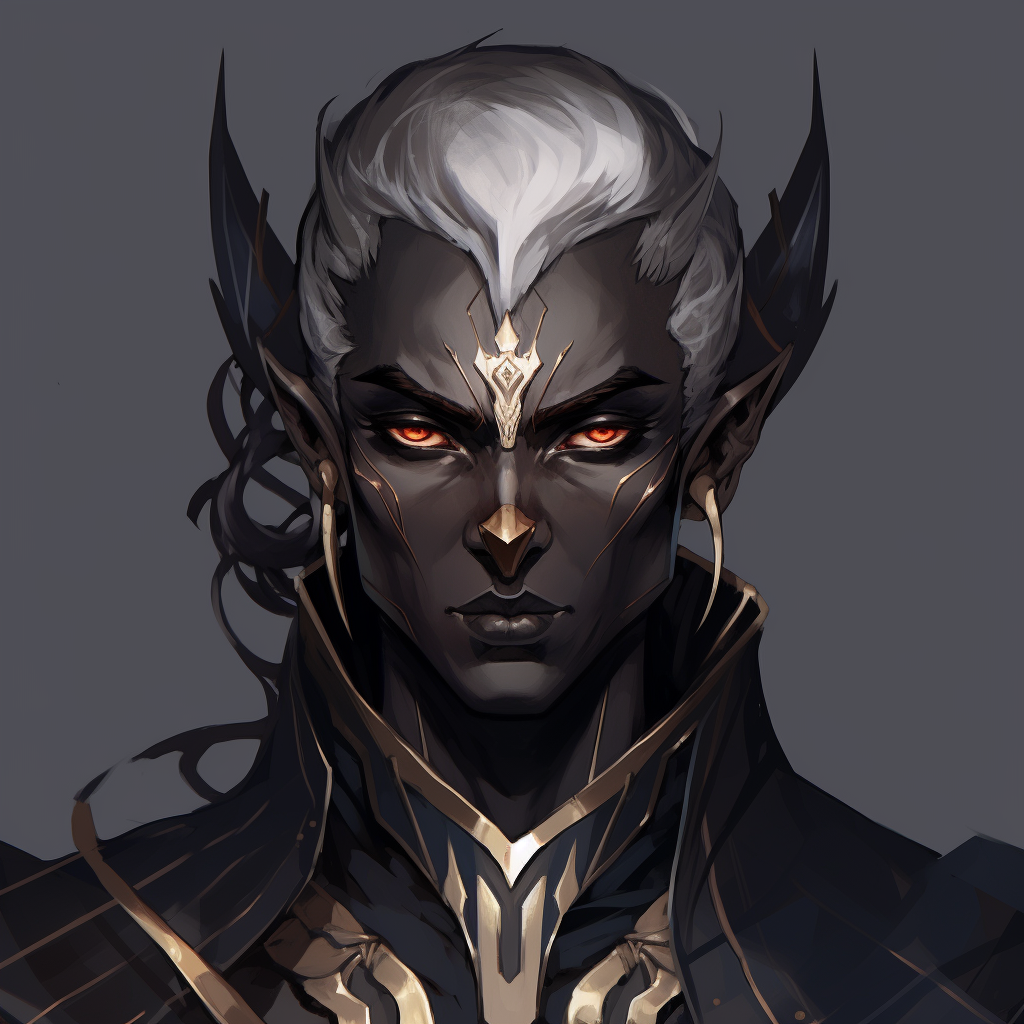 Dark Elf Male Adoptable Headshot