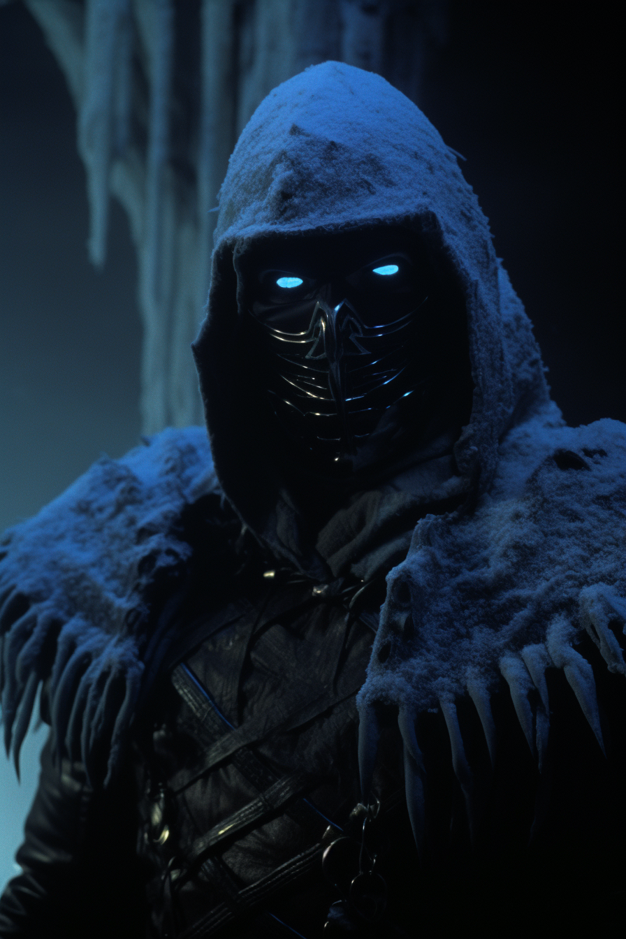 Screengrab of Sub-Zero from dark fantasy film