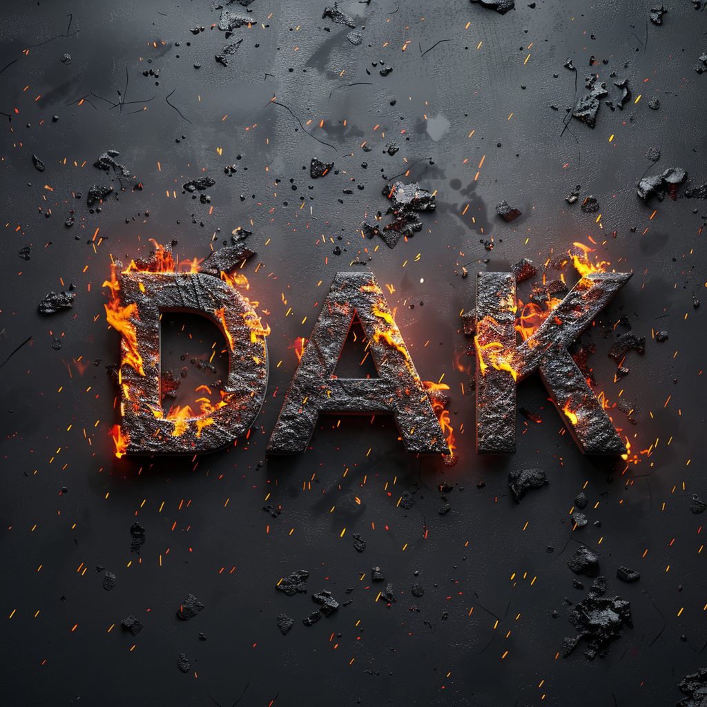 Dark Fire Sparks Texture Design