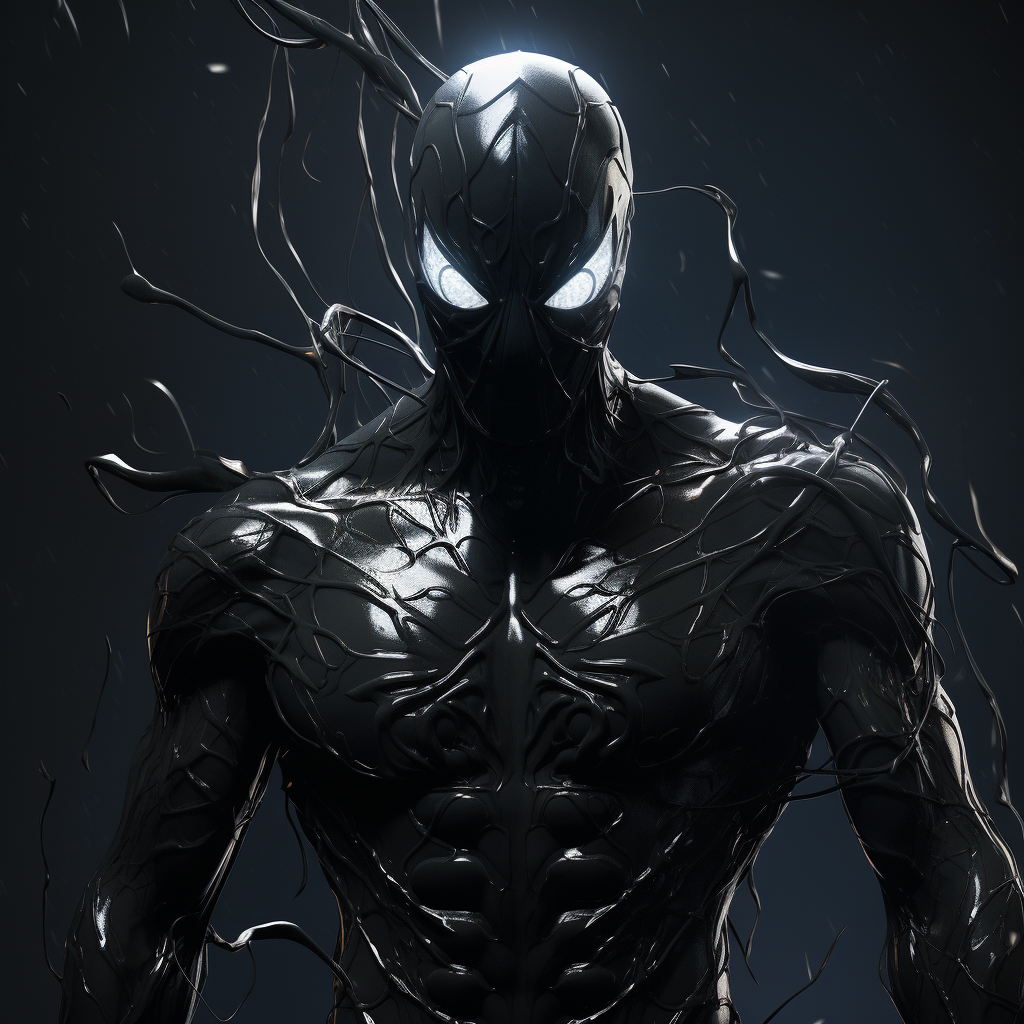 Artur's sinister glowing symbiote suit