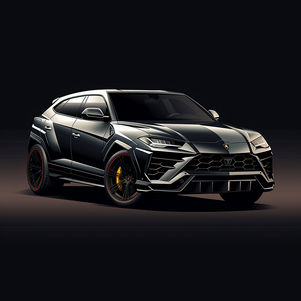 Satellite view of Lamborghini Urus