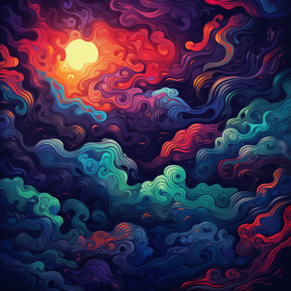 Dark psychedelic background image