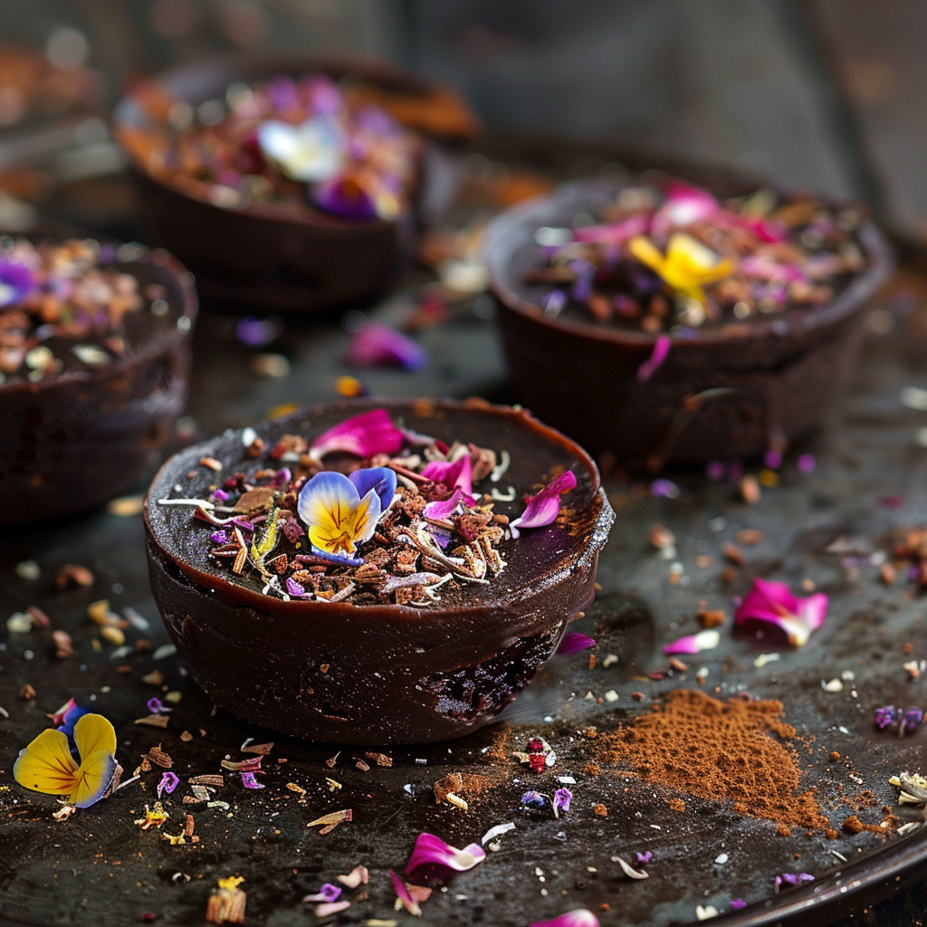 Mud Pies with Flower Petals