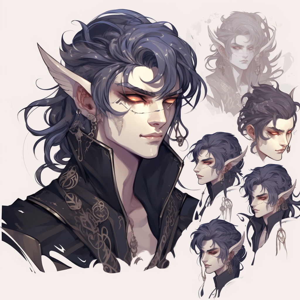 Dark Elf Male with Eye Patch