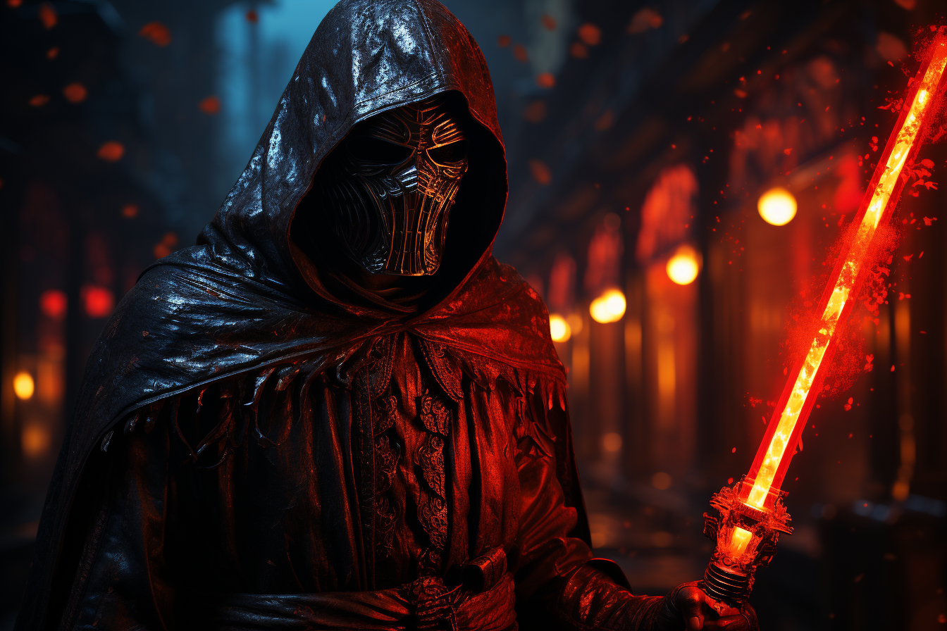 Sith Lord with Red Lightsaber  ?