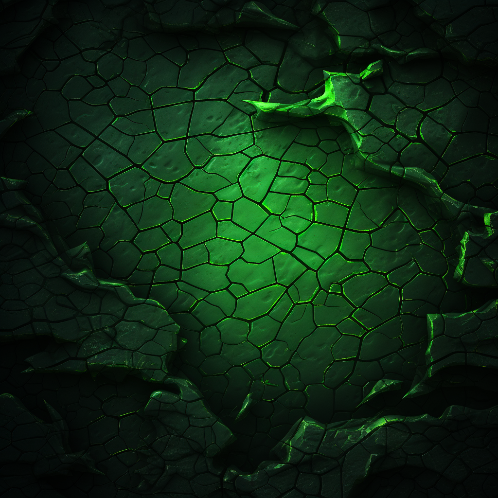 Dark scifi neon green background