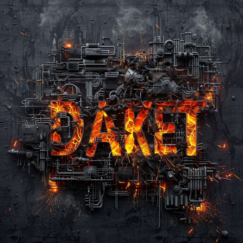 Darknet Technical Design with Fire and Sparks