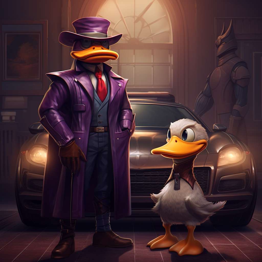 Darkwing Duck with Lamborghini Urus