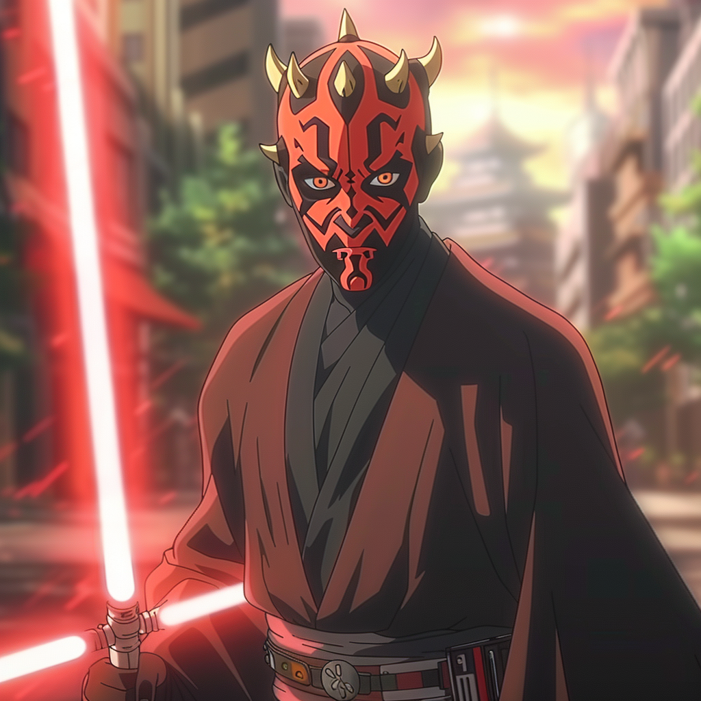 Darth Maul Anime Character Design