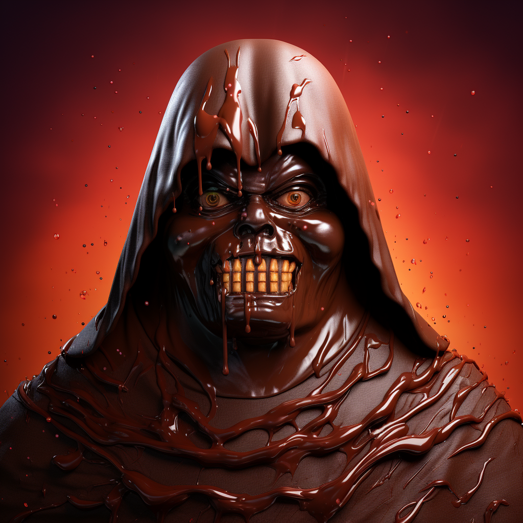 Darth Nutella, the Evil Villain with Hazelnut Mask