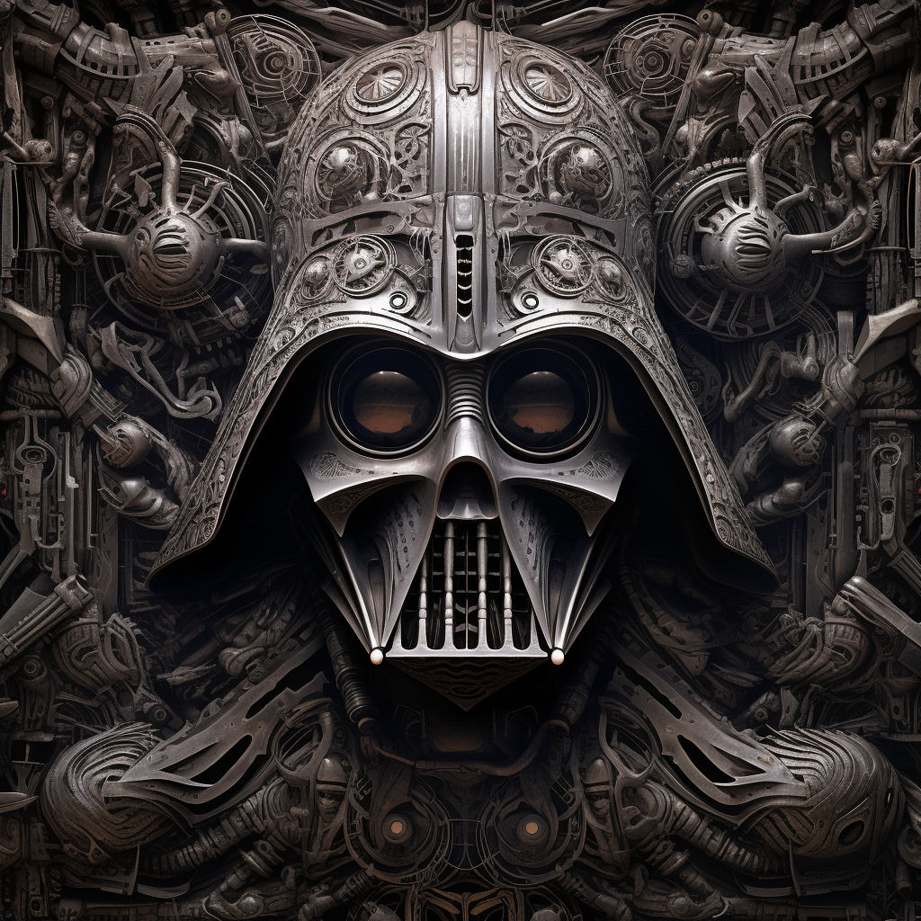 Darth Vader Alien Artist Giger Style