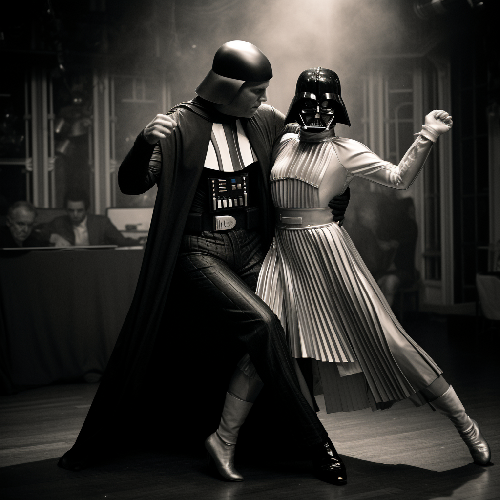 Darth Vader dancing tango in 1930