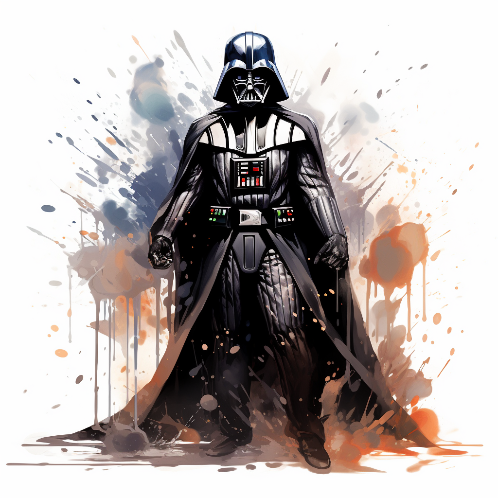 Darth Vader in Disney style