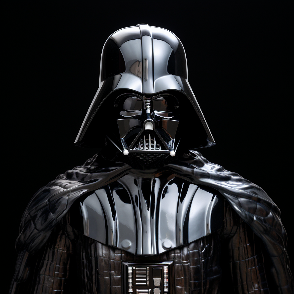 Glass sculpture of Darth Vader