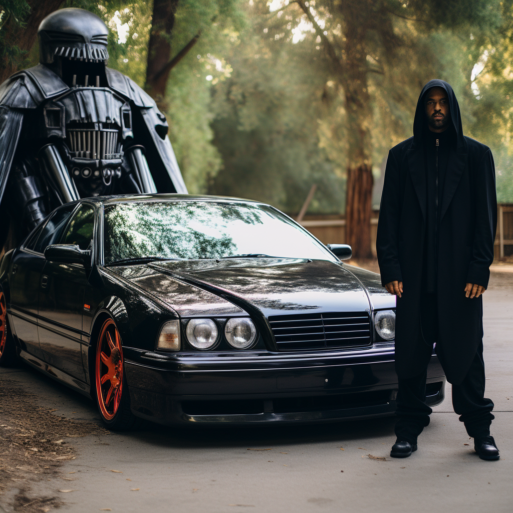 Darth Vader with a Honda Civic