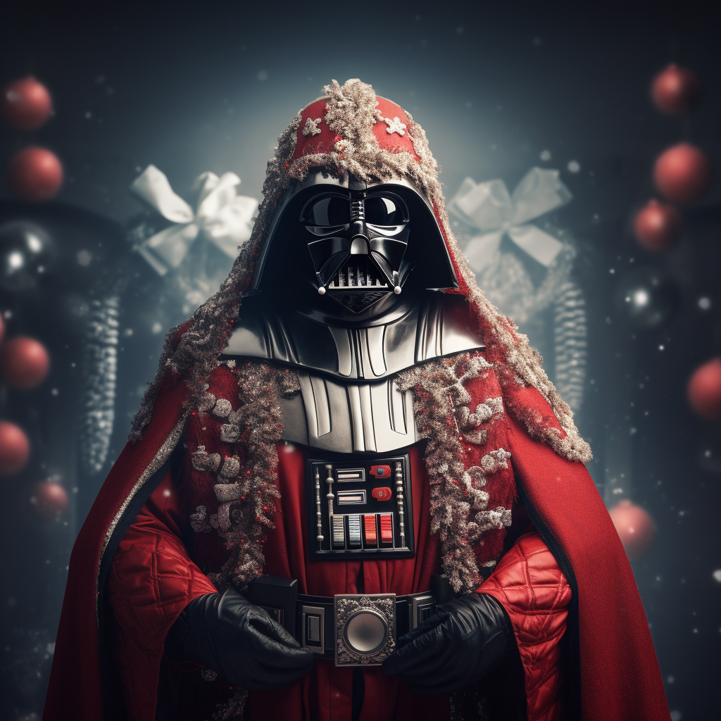 Darth Vader in Santa Claus Suit