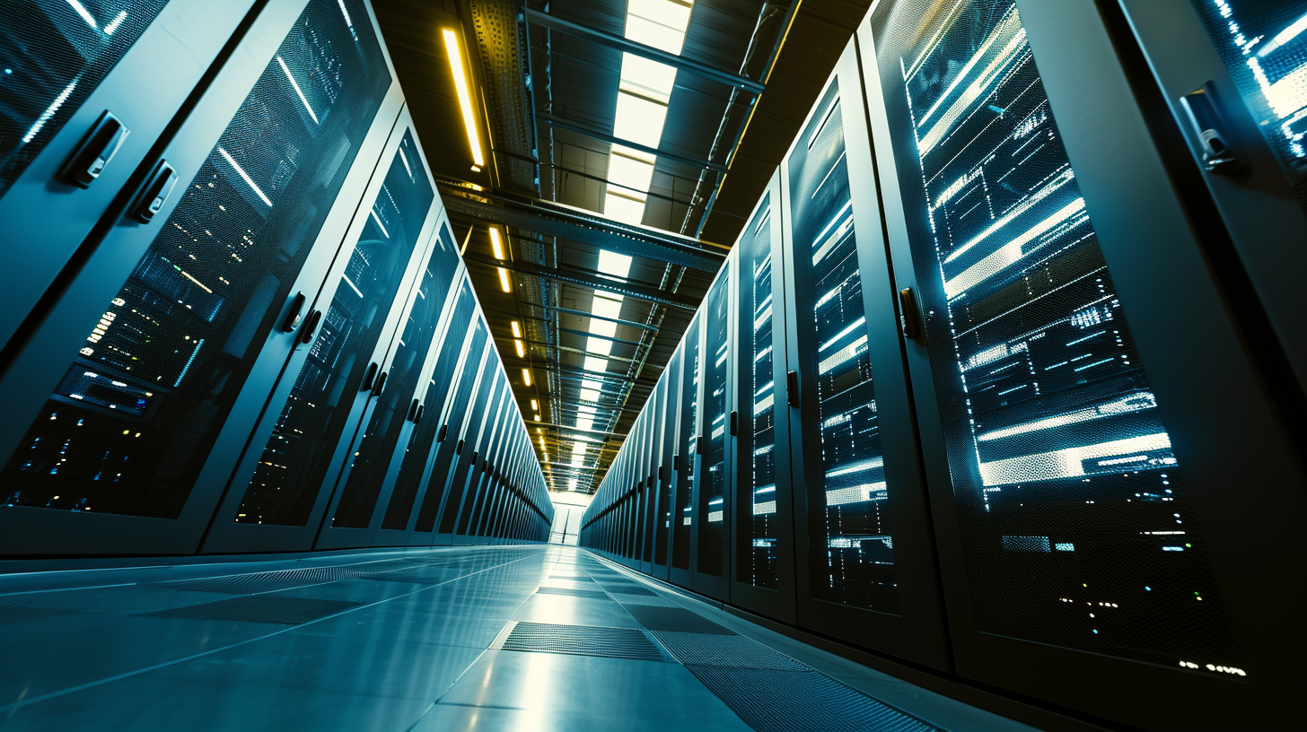 Stunning data center photo with a dramatic effect